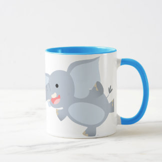 Tasse de flottement d'éléphant de bande dessinée