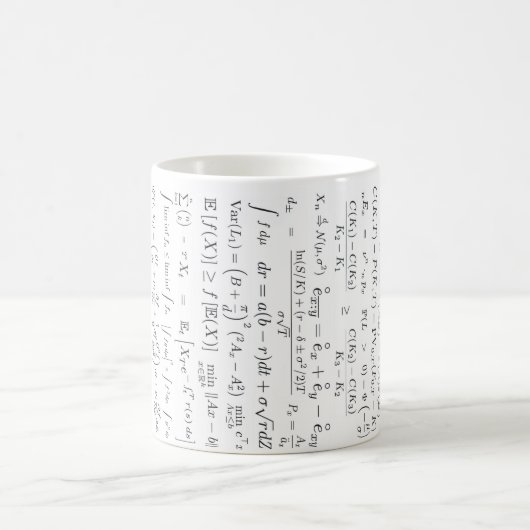 Tasse de formules de maths (Centre)