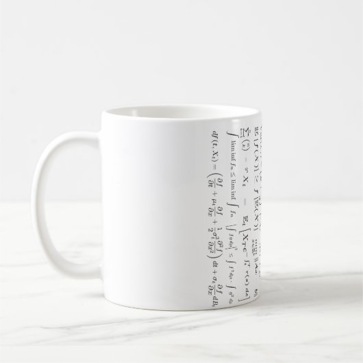 Tasse de formules de maths (Gauche)