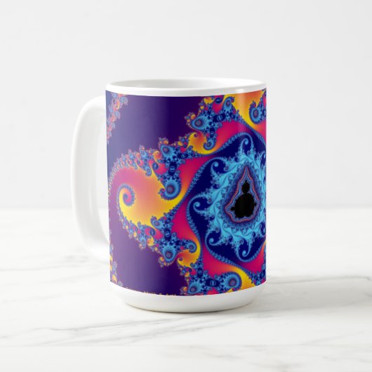 Tasse de fractale - ensemble de Mandelbrot (Devant gauche)