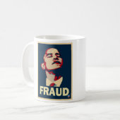Tasse de fraude d'Obama - grande (Devant gauche)