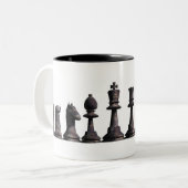 Tasse de frontière d'échecs (Devant gauche)