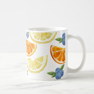 Tasse de fruits inspirée d'aquarelle