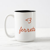 Tasse de furets de coeur (Gauche)