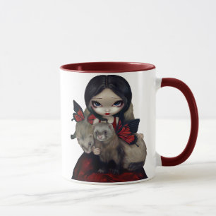 Tasse "de furets rouges de papillon"