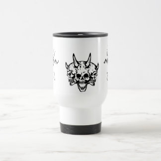 Tasse de fureur et de frustration de crâne