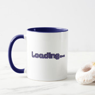 Tasse de Gamer de Chargement de Pixel - Bleu Marin