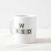 Tasse de Gamer de WASD (Devant gauche)