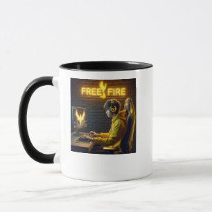 Tasse de Gamer FREE FIRE - Mug Café Logo V Free Fi