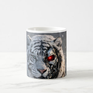 Tasse de garde futuristic sci-fi tigre blanc