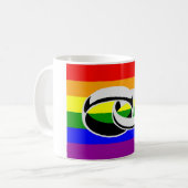 Tasse de gay pride d'égalité de mariage (Devant gauche)