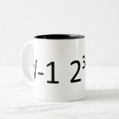 Tasse de geek de maths : i 8 sommes pi (Devant gauche)