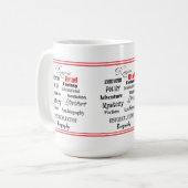 tasse de genres de lecture (Devant gauche)