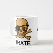 Tasse de géométrie de maths drôle de pirate Pi Gee (Devant gauche)