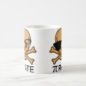 Tasse de géométrie de maths drôle de pirate Pi Gee (Centre)