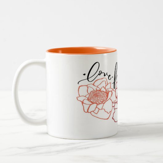 Tasse de gingembre de torche de foi d'amour Aloha (Gauche)