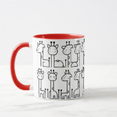Tasse de girafe blanc (Gauche)