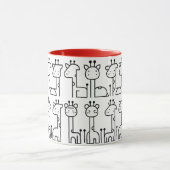 Tasse de girafe blanc (Centre)