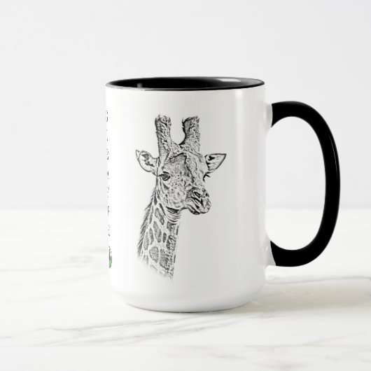 Tasse de girafe - série de l'Afrique (Droite)