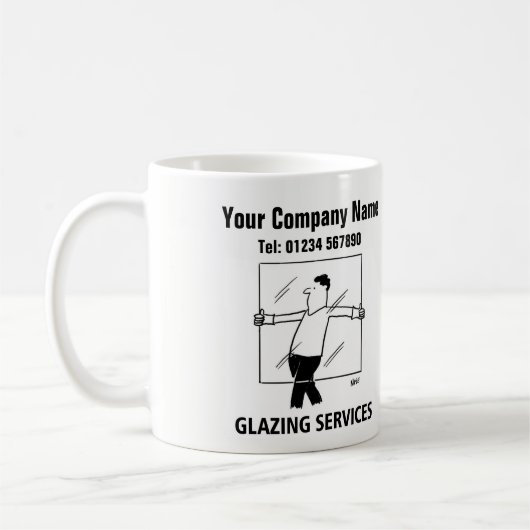 Tasse de glaçage de bande dessinée de services (Gauche)