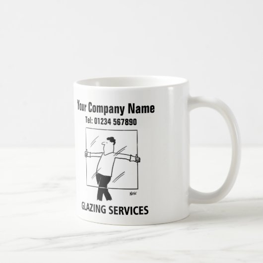 Tasse de glaçage de bande dessinée de services (Droite)
