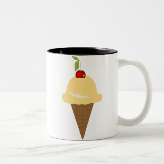 Tasse de glace à la vanille (Droit)