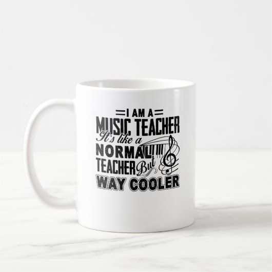 Tasse de glacière de professeur de musique (Gauche)