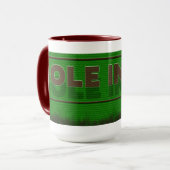 TASSE DE GOLF - TROU DANS UN - (Devant gauche)