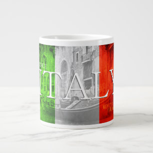Tasse de gondole de drapeau de Venise Italie
