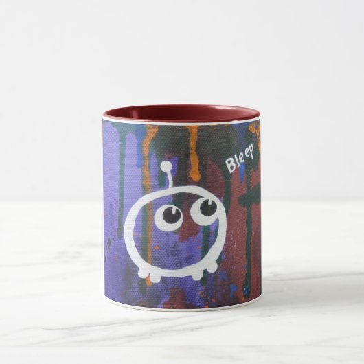 Tasse de graffiti de l'espace de "bip" (Centre)