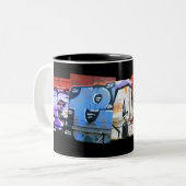 Tasse de graffiti de PAIX (Devant gauche)