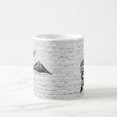 Tasse de graffiti de style de Banksy (Centre)
