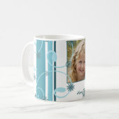 Tasse de grands-parents de Joyeux Noël de flocons (Devant gauche)