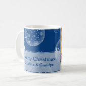 Tasse de grands-parents de Joyeux Noël d'ornements (Devant gauche)