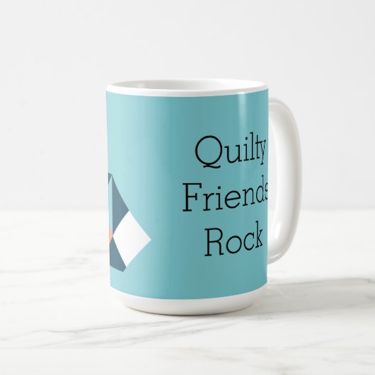 Tasse de graphique de roche d'amis de Quilty (Devant droit)