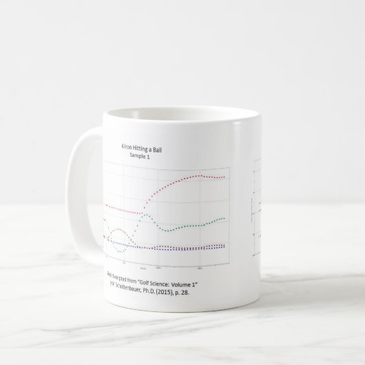 Tasse de graphiques : Oscillation de golf avec et (Devant gauche)