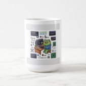 Tasse de Grenouille Programmeuse de Code Mignonne (Centre)