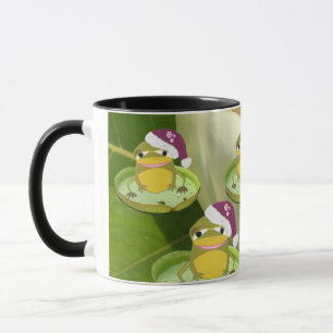 Tasse de grenouilles de Noël humoristiques