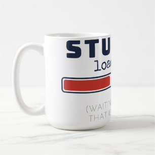 Tasse de grève d'étudiant drôle chargement étudian