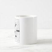 Tasse de grille de jeu de mots croisé (Centre)