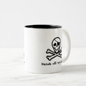 Tasse de grog de pirate de jolly roger (Devant droit)