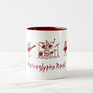 Tasse de groupe de rock de Petroglyhs