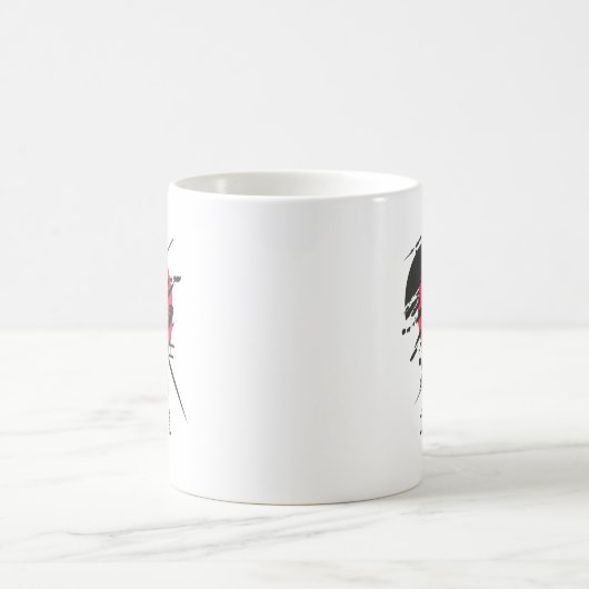 Tasse de guerrier samouraï – Conception du code Bu (Centre)