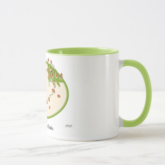 Tasse de guirlande de baie d'hiver (Droite)