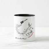 Tasse de guitare de musique (Centre)