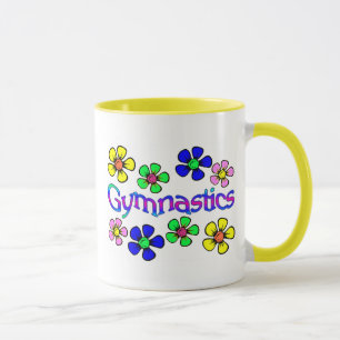 Tasse de gymnastique de flower power