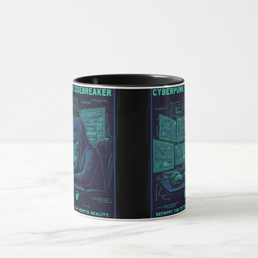 Tasse de Hacker Programmeur Codebreaker Cyberpunk (Centre)