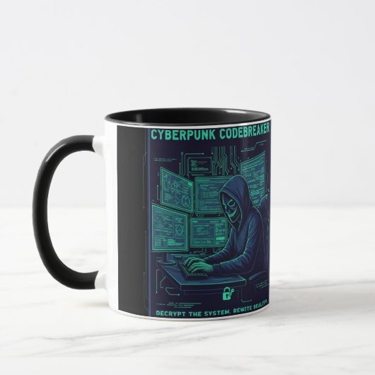 Tasse de Hacker Programmeur Codebreaker Cyberpunk (Gauche)