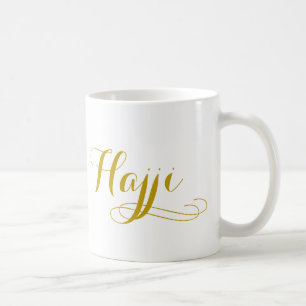 Tasse de hadj pour les hommes avec le mot "hadji "