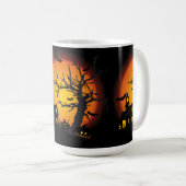 Tasse de Halloween/scène hantée (Devant droit)